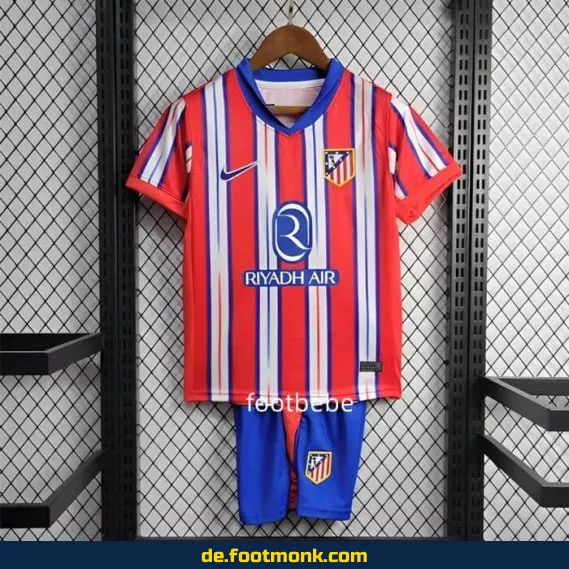 Atletico Madrid Heimtrikot Kinder 2024/2025 – Günstige Fußballtrikots online kaufen | Authentisches Vereinstrikot | Nike/Adidas