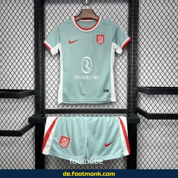 Atletico Madrid Auswärtstrikot Kinder 2024/2025 – Günstige Fußballtrikots online kaufen | Authentisches Vereinstrikot | Personalisierbar