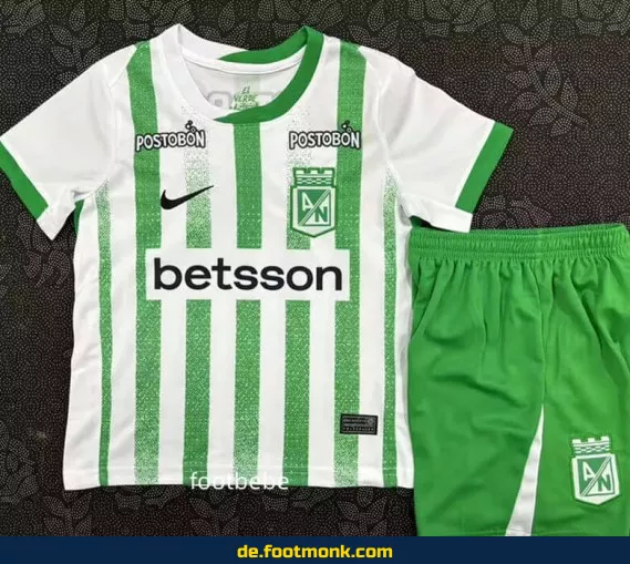 Atlético Nacional Heimtrikot Kinder 2025/2026 – Günstige Fußballtrikots online kaufen | Authentisches Vereinstrikot | Personalisierbar