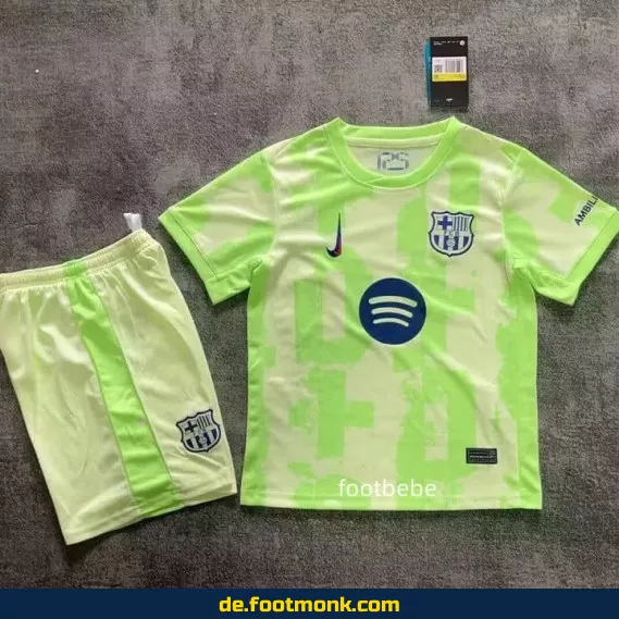 FC Barcelona Kinder Trikot 2024/2025 Auswärts – Günstige Fußballtrikots online kaufen