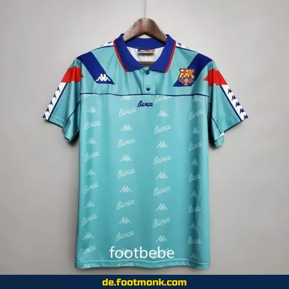 Vintage FC Barcelona Auswärtstrikot 1992-1995 – Retro Fußballtrikot Herren/Damen/Kinder – Authentisches Vereinstrikot