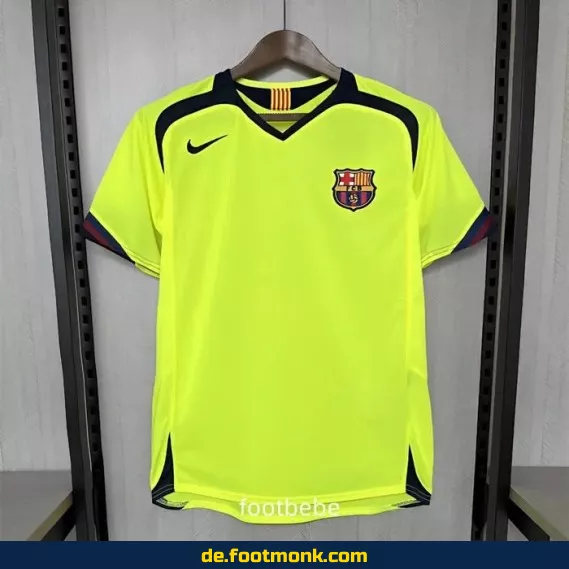 Vintage FC Barcelona Trikot Auswärts 2005/2006 – Retro Fußballtrikot Herren/Damen/Kinder – Authentisches Vereinstrikot