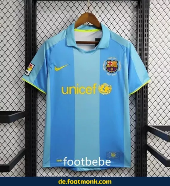 Vintage FC Barcelona Auswärtstrikot 2007/2008 – Retro Fußballtrikot Herren/Damen/Kinder – Authentisches Vereinstrikot