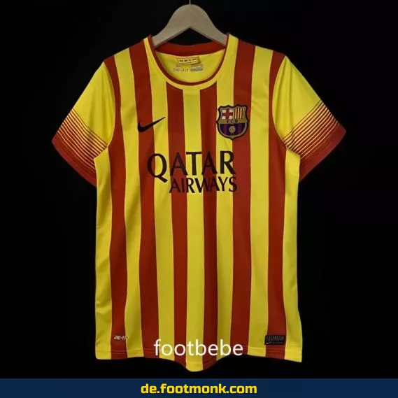 Vintage FC Barcelona Auswärtstrikot 2013/2014 – Gelb | Retro Fußballtrikot Herren/Damen | Authentisches Vereinstrikot | Günstige Fussballtrikots kaufen