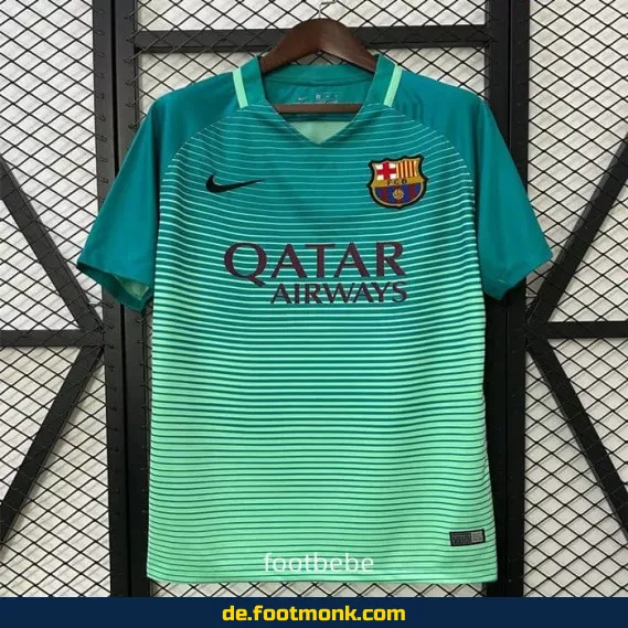 Vintage FC Barcelona Trikot 2016/2017 – Drittes Trikot – Retro Fußballtrikot Herren/Damen/Kinder – Authentisches Vereinstrikot – Nike/Adidas