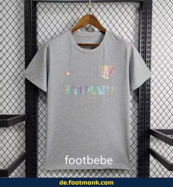 Balmain x FC Barcelona Trikot 2024/2025 – Grau | Offiziell | Herren/Damen/Kinder | Fußballtrikot günstig kaufen