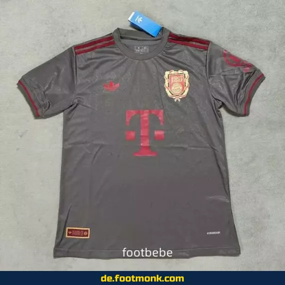 Bayern Munich Trikot 2025 – 125 Jahre Edition in Grau | Herren/Damen/Kinder | Authentisches Vereinstrikot | Fußballtrikots günstig kaufen | Nike/Adidas | Personalisierbar