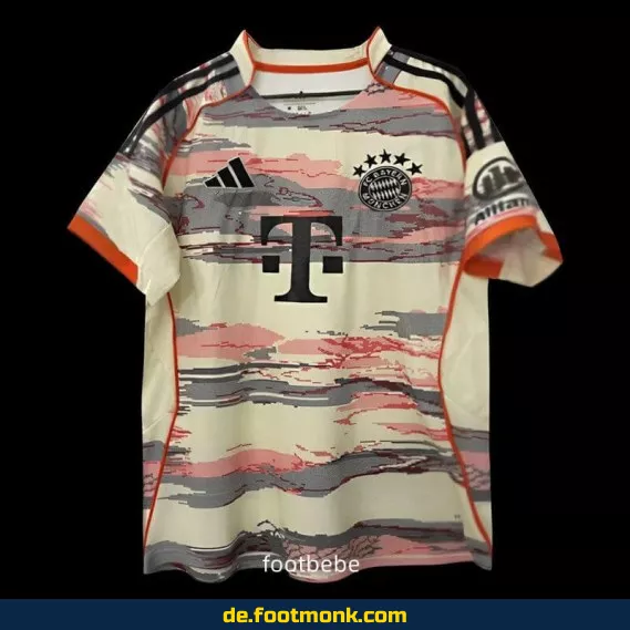 Bayern München Auswärtstrikot 2025/2026 – Authentisches Fußballtrikot Herren/Damen/Kinder | Günstig online kaufen | Personalisierbar mit Nummer & Name