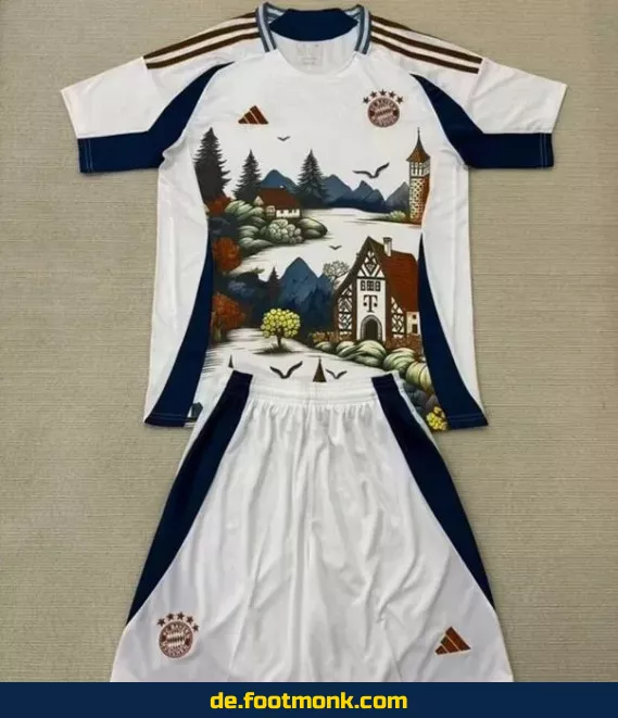 Bayern Munich Kinder Trikot 2025/2026 Weiß – Günstige Fußballtrikots Online Kaufen | Authentisches Vereinstrikot für Kinder