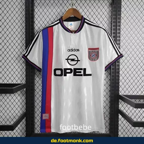 Bayern München Vintage Trikot 1996-1998 Auswärts – Retro Fußballtrikot Herren/Damen/Kinder | Authentisches Vereinstrikot | Fussballtrikots günstig kaufen