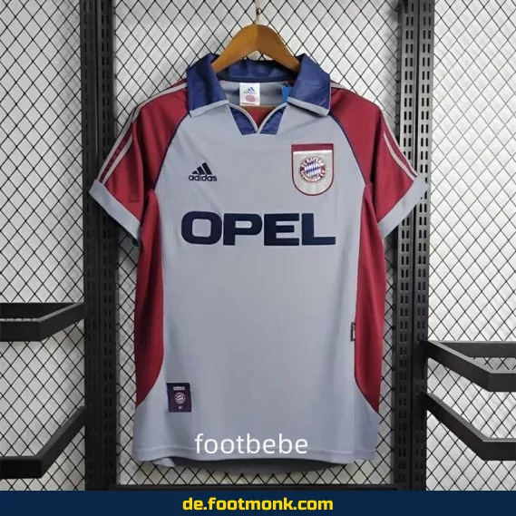 Bayern München Vintage Trikot 1998/99 Auswärts – Retro Fußballtrikot Herren/Damen/Kinder | Authentisches Vereinstrikot | Fussballtrikots günstig kaufen