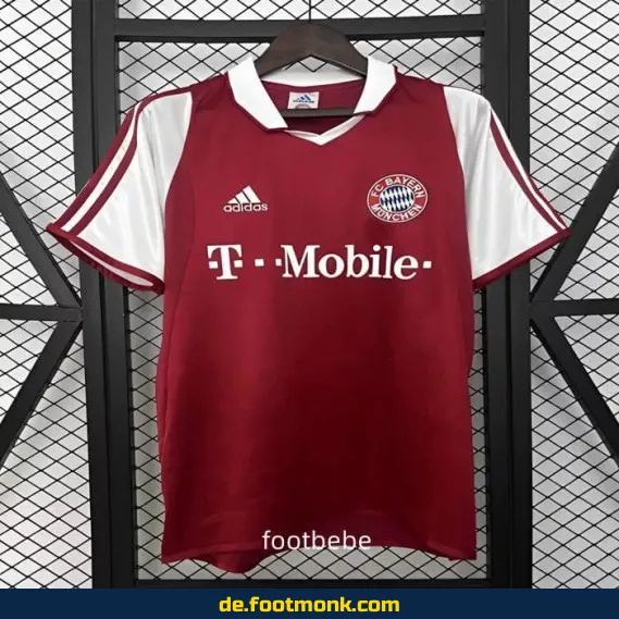 Bayern München Vintage Trikot 2003/2004 Heim – Authentisches Retro Fußballtrikot für Herren, Damen & Kinder | Fussballtrikots günstig kaufen