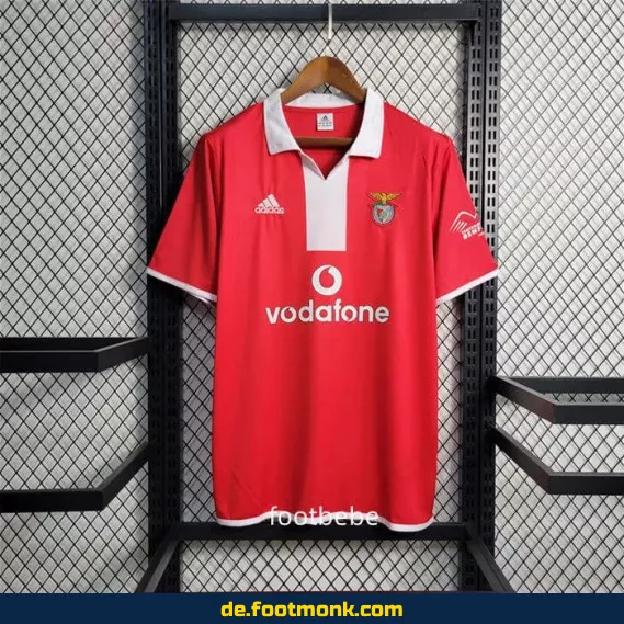 Benfica Vintage Heimtrikot 2004/2005 – Retro Fußballtrikot Herren/Damen – Authentisches Vereinstrikot – Limitierte Edition