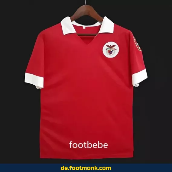 Vintage Benfica Heimtrikot 1960/1961 – Rotes Retro Fußballtrikot | Authentisches Vereinstrikot für Herren