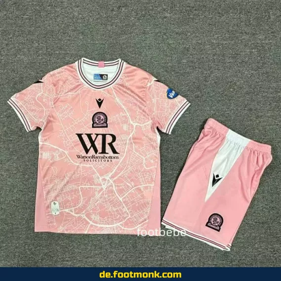 Blackburn Rovers Kinder Fußballtrikot 2024/2025 – Rosa | Günstige Vereinstrikots | Fußballtrikots für Jungen & Mädchen