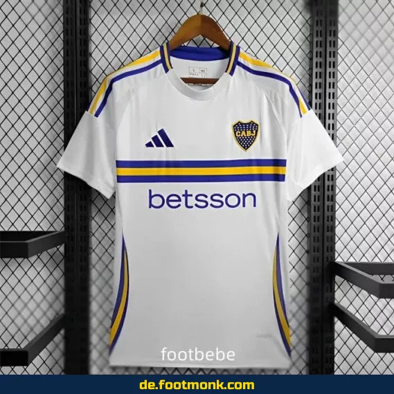 Boca Juniors Auswärtstrikot 2024/2025 – Weißes Fußballtrikot Herren/Damen/Kinder | Günstige Vereinstrikots | Nike/Adidas | Personalisierbar