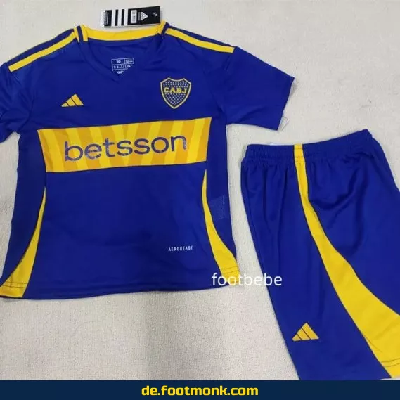 Boca Juniors Kinder Heimtrikot 2024/2025 – Günstige Fußballtrikots online kaufen | Authentisches Vereinstrikot für Jungen & Mädchen