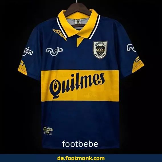Boca Juniors Vintage Heimtrikot 1995/96 – Retro Fußballtrikot Herren/Damen/Kinder – Authentisches Vereinstrikot – Fussballtrikots günstig kaufen