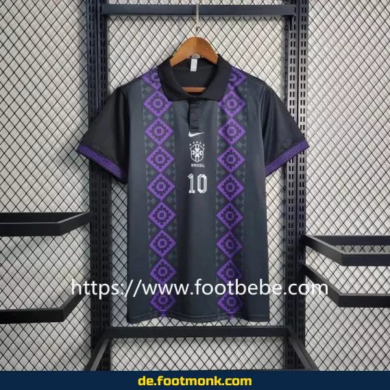 Brasilien Fußballtrikot 2023/2024 – Herren Polo Schwarz | Günstige Fussballtrikots online kaufen | Authentische Nike/Adidas Vereinstrikots
