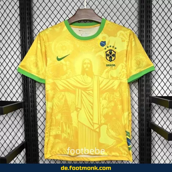 Brasilien Torwart-Trikot 2024/2025 – Christus der Erlöser – Fußballtrikot günstig kaufen | Herren, Damen & Kinder | Authentisch | Nike/Adidas