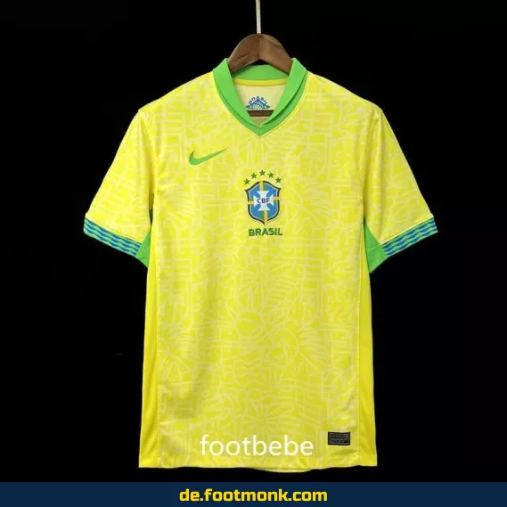 Brasilien Heimtrikot 2024/2025 – Gelb | Fußballtrikot Herren/Damen/Kinder | Authentisches Nike/Adidas Trikot | Günstig online kaufen