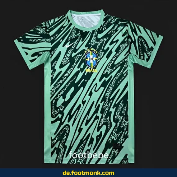 Brasilien Torwart-Trikot 2024/2025 – Grünes Fußballtrikot für Herren – Authentisches Torwarttrikot – Fußballtrikots günstig online kaufen