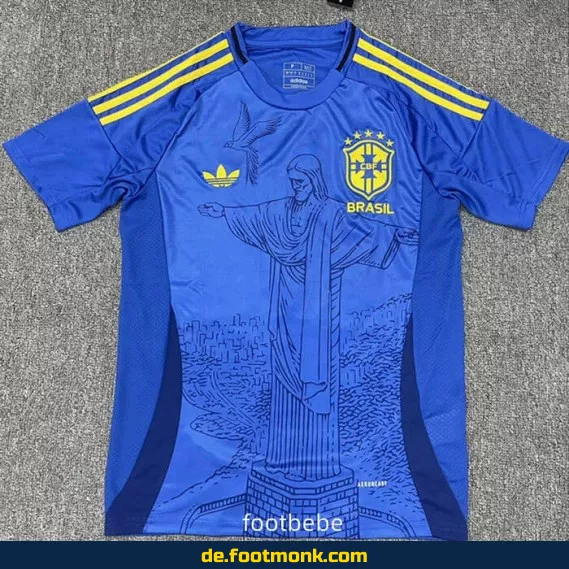 Retro Brasil Fußballtrikot 2025/2026 – Authentisches Blaues Trikot für Herren, Damen & Kinder | Günstig online kaufen
