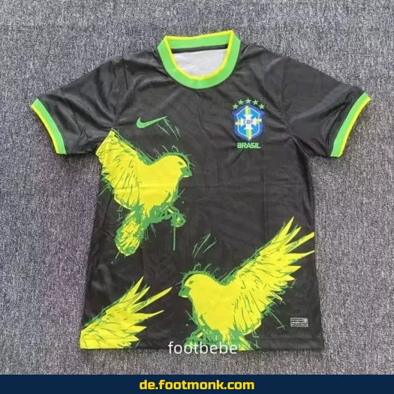 Brasilien Trikot 2025/2026 Konzeptversion Schwarz – Fußballtrikot Herren/Damen/Kinder | Günstige & Authentische Vereinstrikots | Nike/Adidas | Personalisierbar