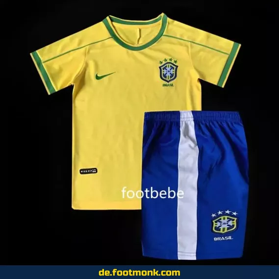 Vintage Brasilien Heimtrikot Kinder 1998 – Retro Fußballtrikot günstig kaufen