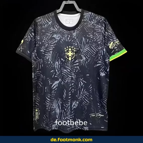 Brasilien Heimtrikot 2023/2024 'La Pulga' – Herren Fußballtrikot schwarz – Authentisches Nike/Adidas Trikot – Günstig online kaufen