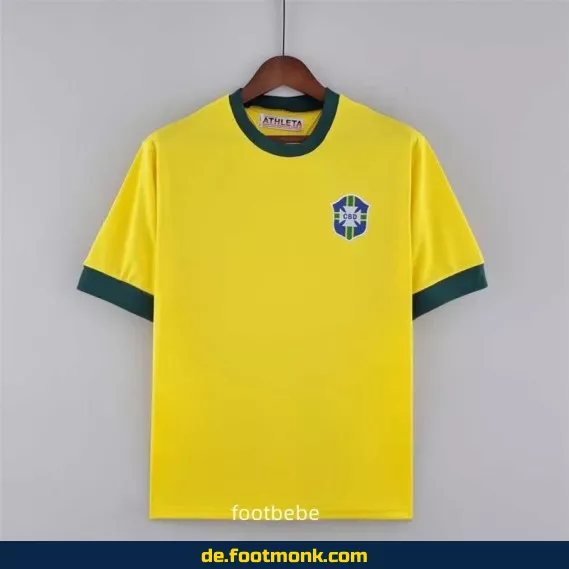 Brasilien Vintage Fußballtrikot 1970 Heim – Retro Fußballtrikot Herren/Damen