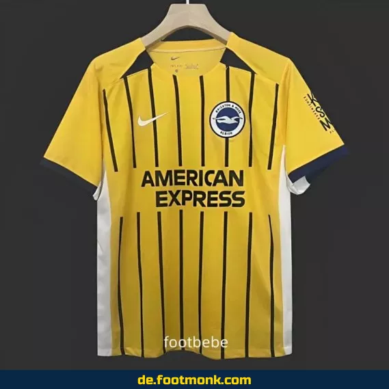 Brighton Auswärts-Trikot 2024/2025 – Gelb | Fußballtrikot Herren/Damen/Kinder | Günstige Vereinstrikots | Personalisierbar mit Nummer & Name