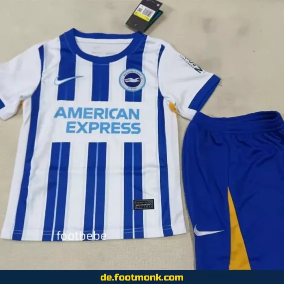 Brighton & Hove Albion Kinder Fußballtrikot 2024/2025 Heim – Günstige Fussballtrikots für Kinder online kaufen