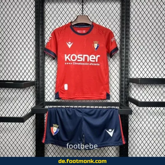 CA Osasuna Kinder Fußballtrikot 2024/2025 – Rot | Günstige Vereinstrikots | Fussballtrikots Online Kaufen