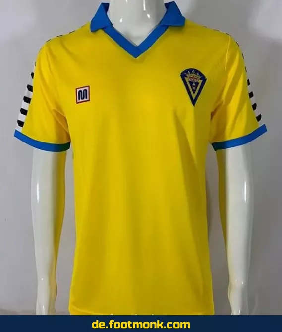 Vintage Fußballtrikot Cádiz 1983/84 Heim – Retro Vereinstrikot Herren/Damen