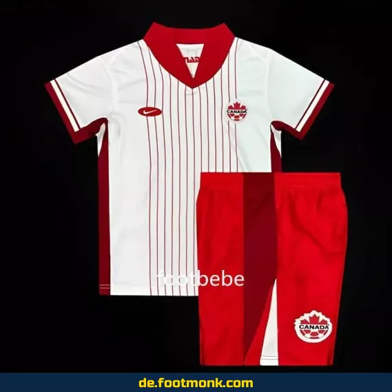 Kanada Auswärtstrikot Kinder 2024/2025 – Weiß | Günstige Fußballtrikots online kaufen | Authentische Nike/Adidas Vereinstrikots | Personalisierbar mit Nummer & Name