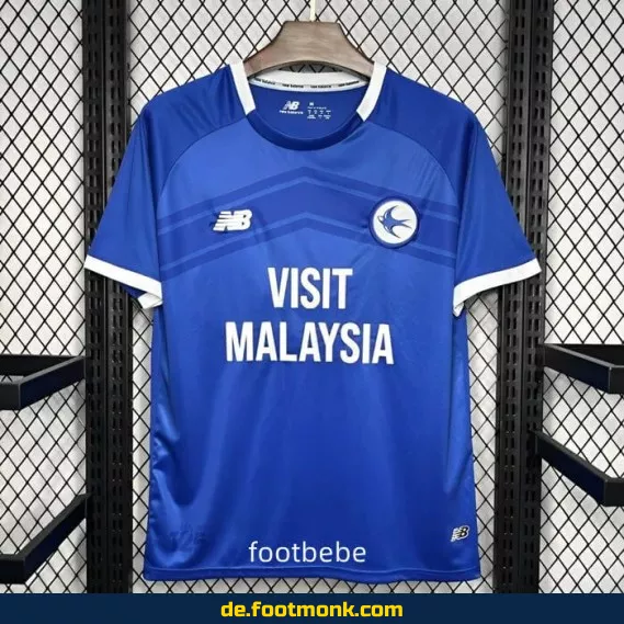 Cardiff City Heimtrikot 2024/2025 – Blaues Fußballtrikot für Herren, Damen & Kinder | Günstige Vereinstrikots | Authentisches Nike/Adidas Trikot | Personalisierbar mit Nummer & Name