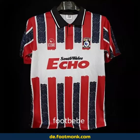 Vintage Cardiff City Heimtrikot 1990 – Retro Fußballtrikot Herren/Damen/Kinder | Authentisches Vereinstrikot | Fussballtrikots günstig kaufen