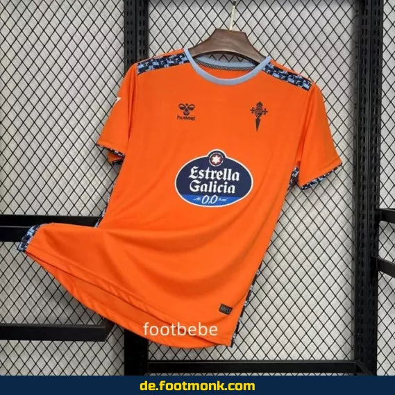 Offizielles Celta de Vigo Dritttrikot 2024/2025 – Orange Fußballtrikot für Herren, Damen & Kinder | Günstige Vereinstrikots | Personalisierbar mit Nummer & Name