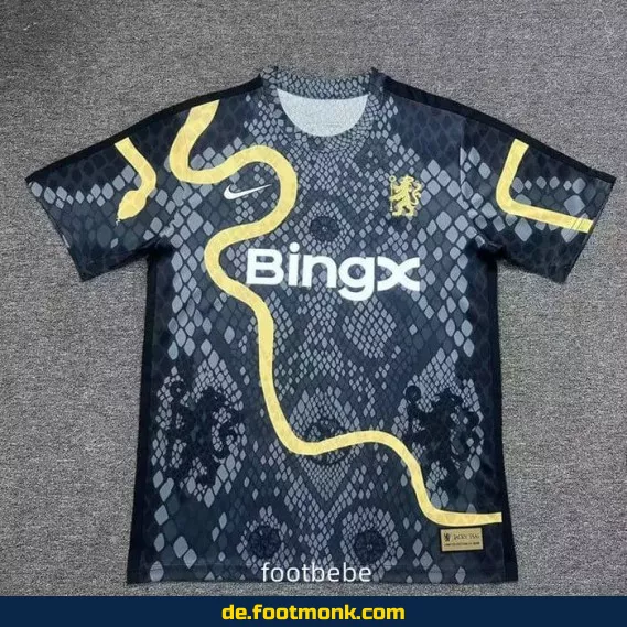 Chelsea Trikot 2025/2026 – Goldenes Schlangen-Design | Fußballtrikot Herren/Damen/Kinder | Authentisches Vereinstrikot | Nike/Adidas | Personalisierbar