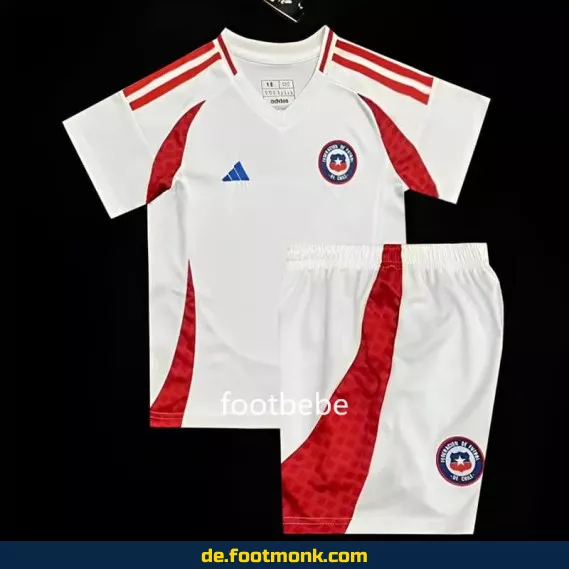 Chili Kinder Fußballtrikot 2024 Auswärts Weiß – Günstige Fussballtrikots für Kinder