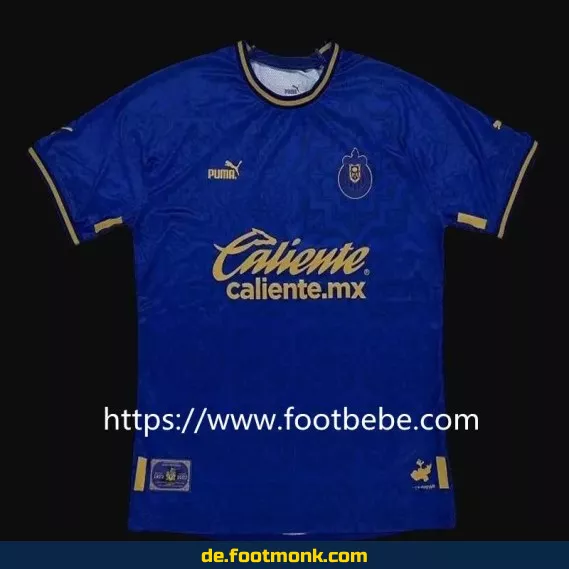 Chivas Guadalajara 100. Jubiläum Trikot Blau – Authentisches Fußballtrikot Herren/Damen/Kinder | Günstige Vereinstrikots | Nike/Adidas | Personalisierbar