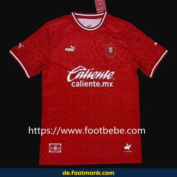 Chivas Guadalajara 100. Jubiläum Rot Fußballtrikot – Original Trikots kaufen, personalisiert & im Retro-Design