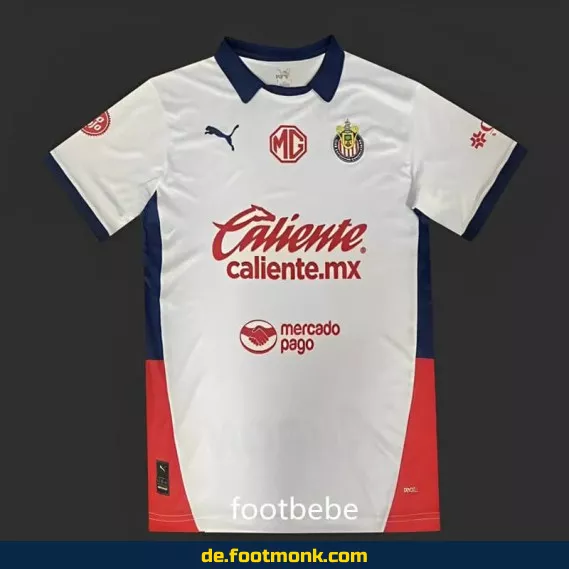 Chivas Guadalajara Auswärtstrikot 2024/2025 – Weißes Fußballtrikot Herren/Damen/Kinder – Authentisches Vereinstrikot – Jetzt günstig online kaufen