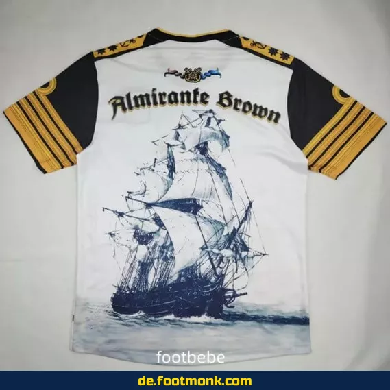 Club Almirante Brown 2021 Torwart-Trikot Anniversary Weiß – Authentisches Fußballtrikot – GK Edition – Limitierte Auflage