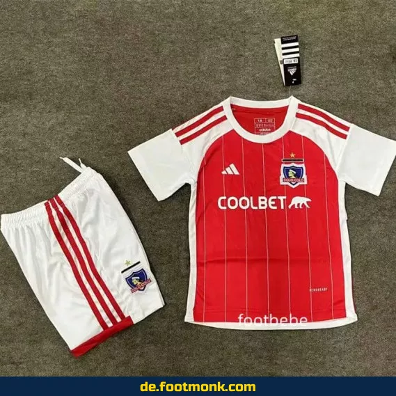 Colo-Colo Kinder Fußballtrikot 2024/2025 – Rot | Günstige Fussballtrikots Online Kaufen | Authentische Vereinstrikots für Kinder