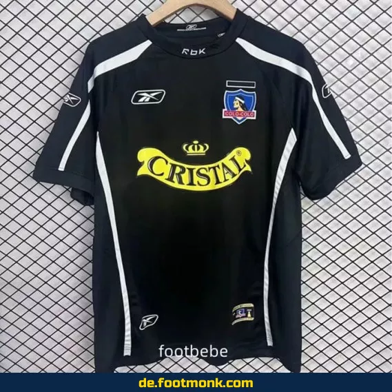 Vintage Fußballtrikot Colo-Colo 2005 Auswärts - Schwarz | Retro Vereinstrikot | Herren Damen Kinder | Günstige Fussballtrikots