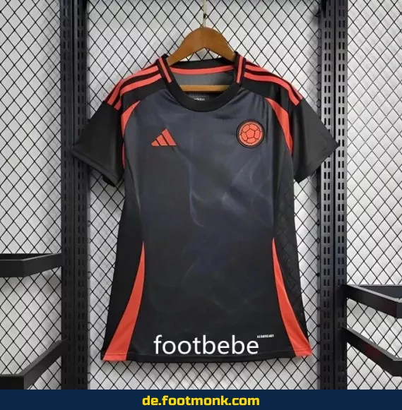 Frauen Fußballtrikot Kolumbien 2024/2025 Auswärts schwarz – Günstig kaufen | Authentisches Damen Trikot