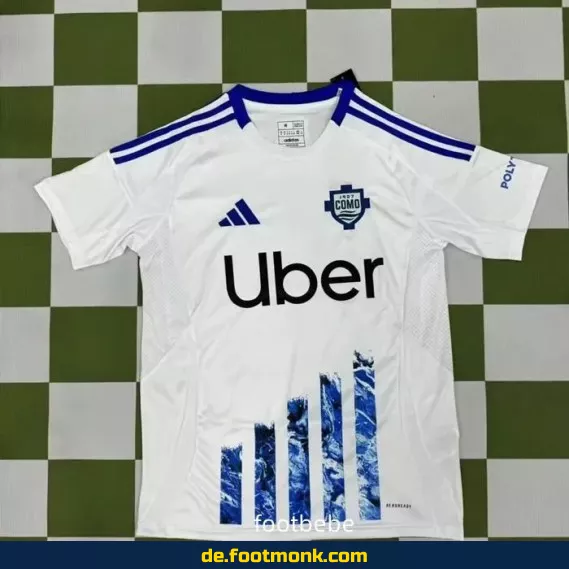 Como 1907 Auswärtstrikot 2024/2025 Weiß – Authentisches Fußballtrikot für Herren & Damen | Günstige Vereinstrikots | Personalisierbar mit Nummer & Name