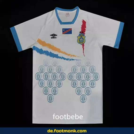 Fußballtrikot Kongo 2023/2024 Auswärts weiß – Authentisches Herren Trikot
